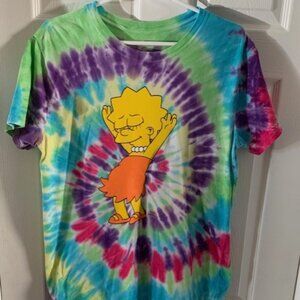 LISA SIMPSON TYE DYE WOMENS TEE
